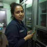 Yuselis Mendoza, técnica en Kannapolis